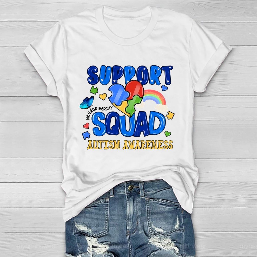 Autism Support Squad Autism Awareness Healthwear T-shirt