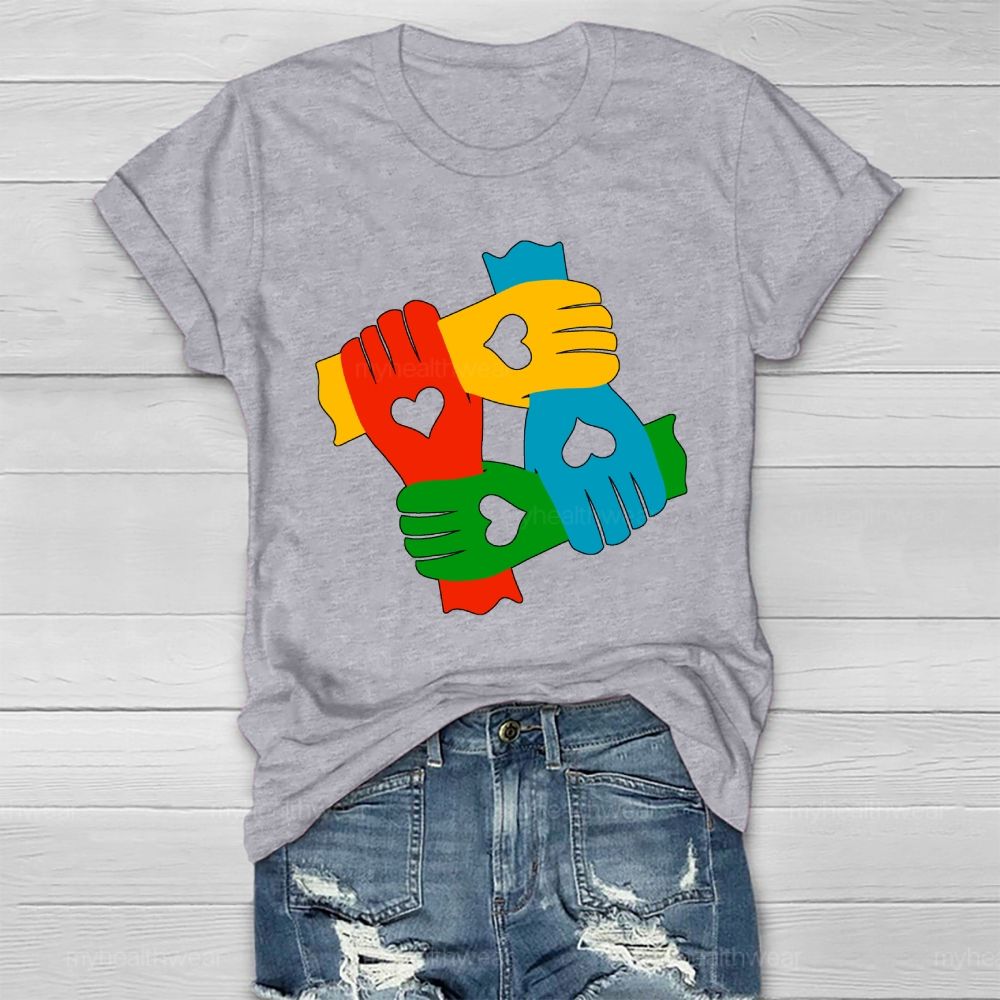 Hand In Hand Autism Healthwear T-shirt