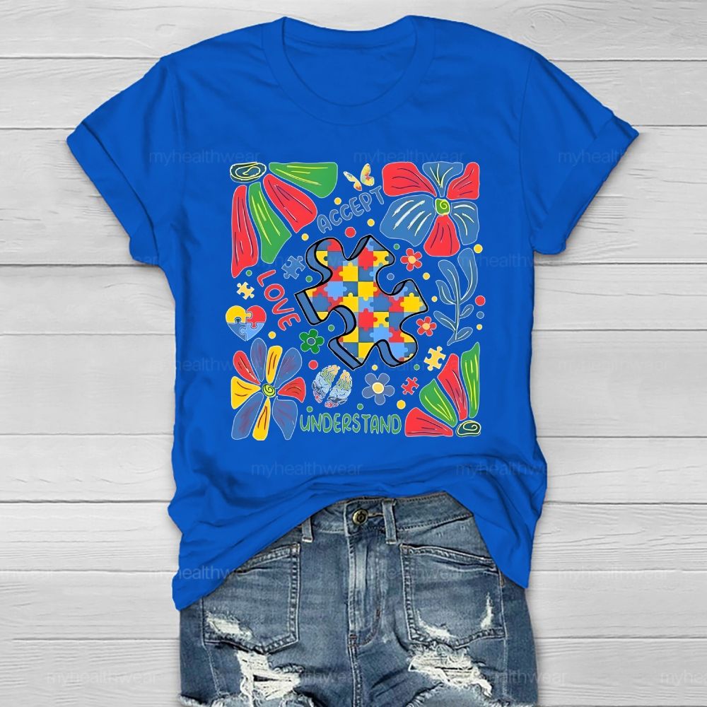 Autism Accept Understand Love Healthwear T-shirt