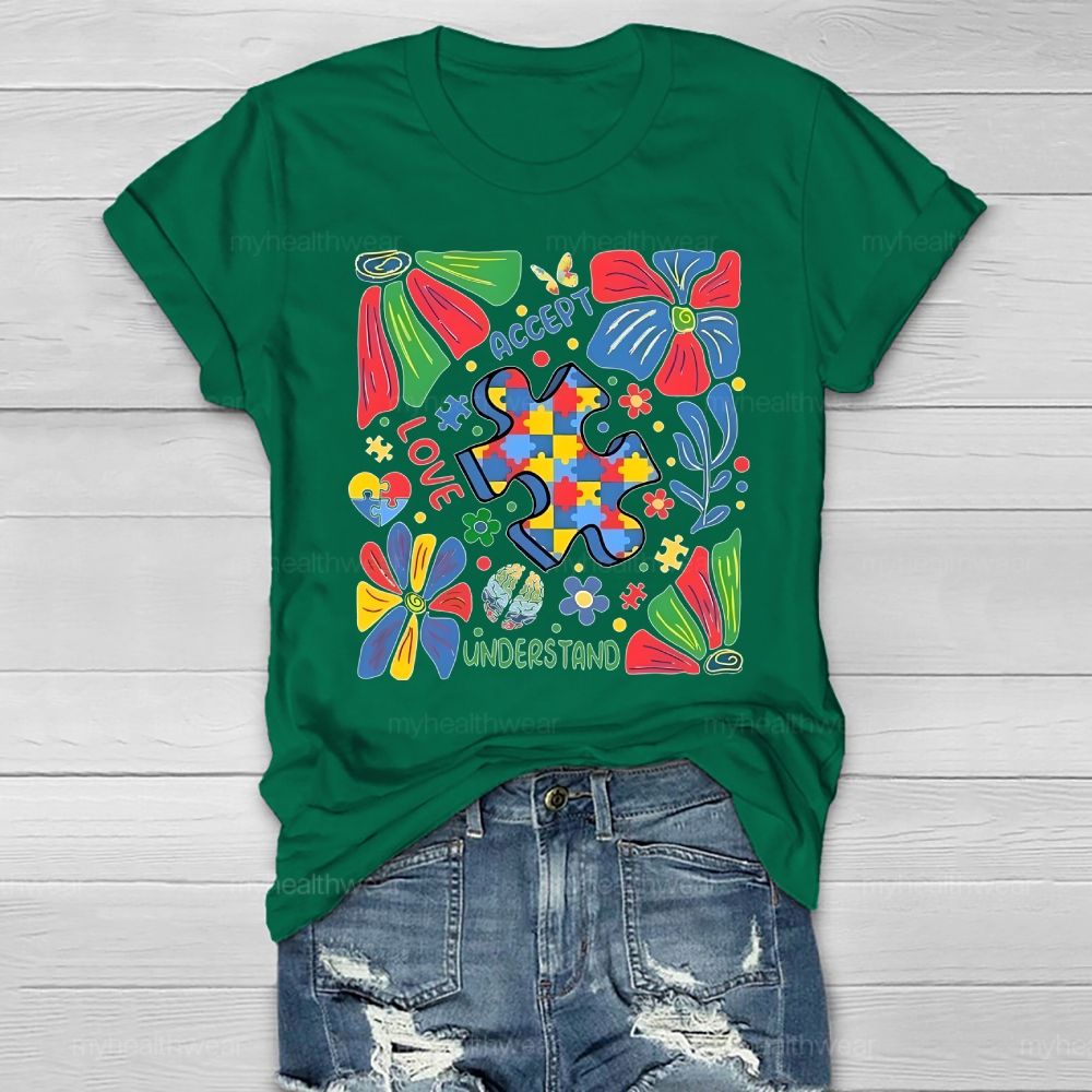 Autism Accept Understand Love Healthwear T-shirt