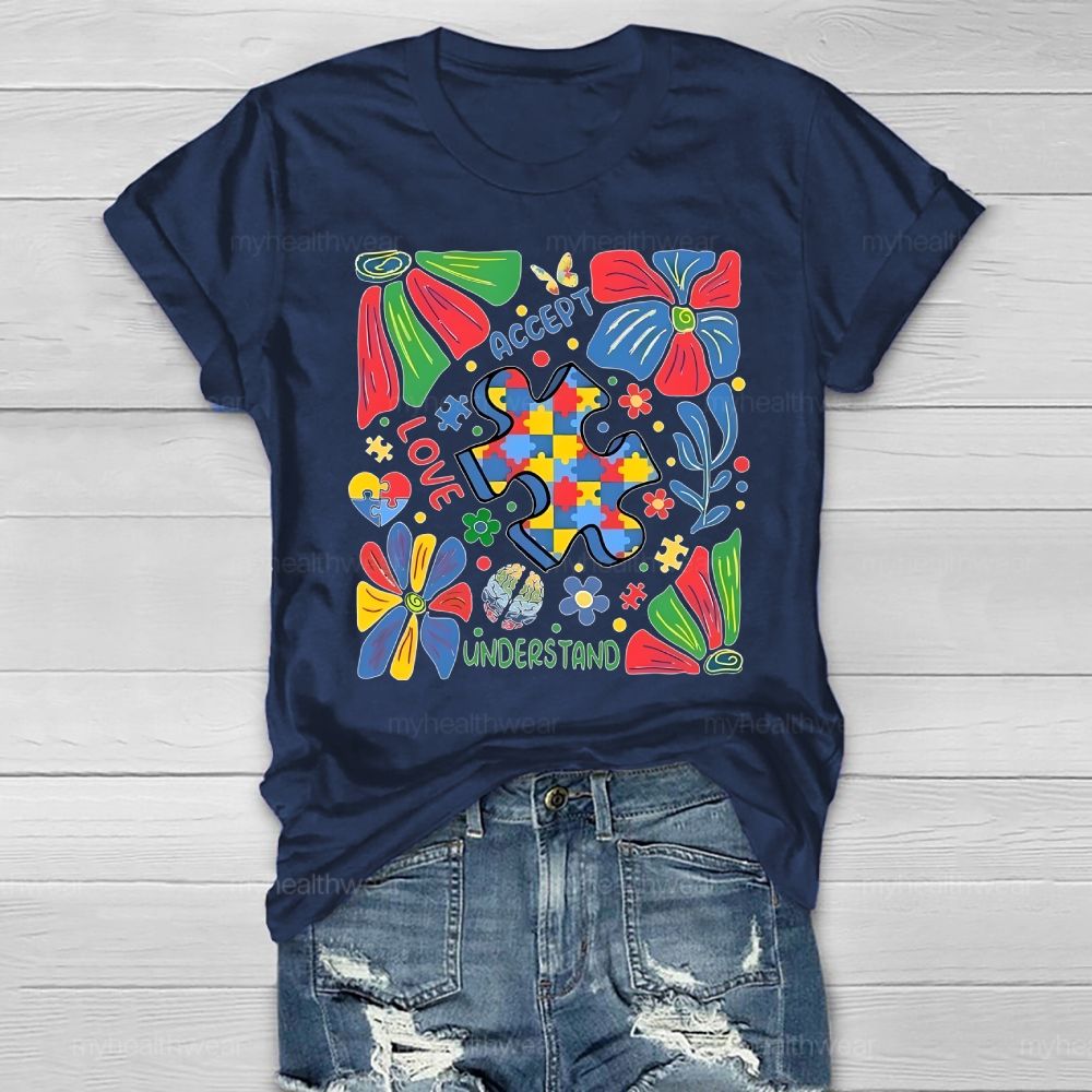 Autism Accept Understand Love Healthwear T-shirt
