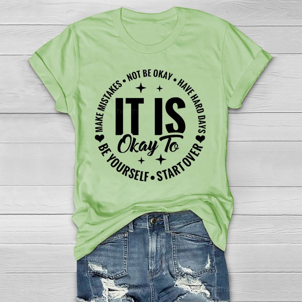 It's Ok To Not Be Ok Healthwear T-shirt
