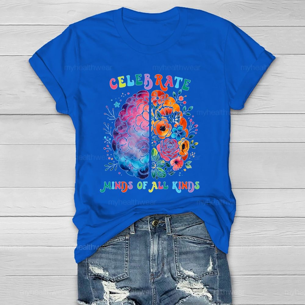 Celebrate Minds Of All Kinds Healthwear T-shirt