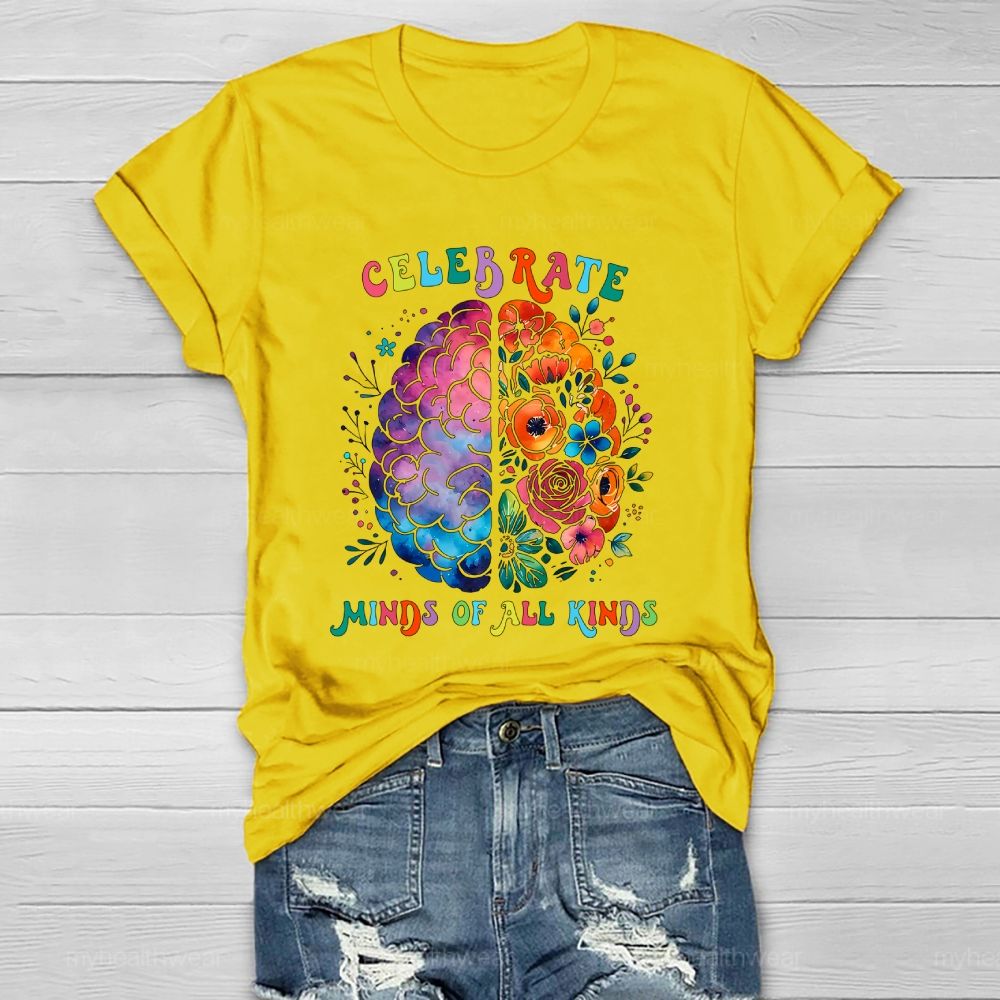 Celebrate Minds Of All Kinds Healthwear T-shirt