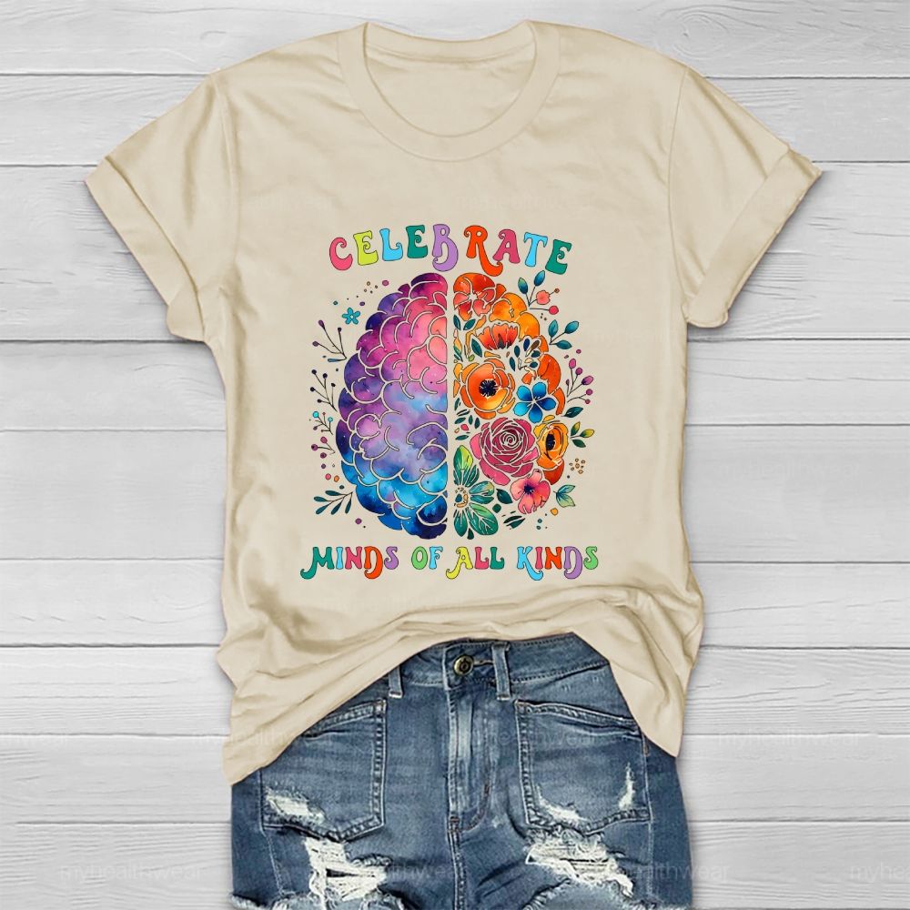 Celebrate Minds Of All Kinds Healthwear T-shirt