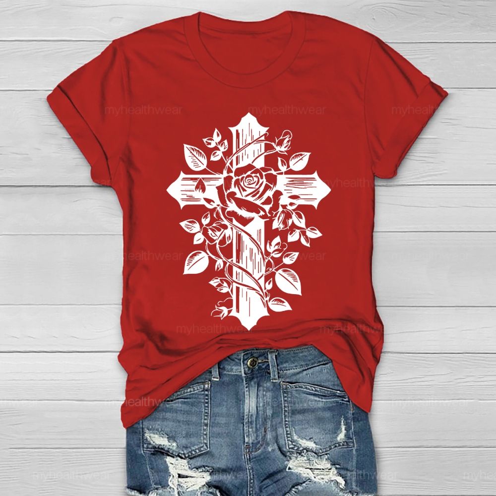 Cross Rose Healthwear T-shirt