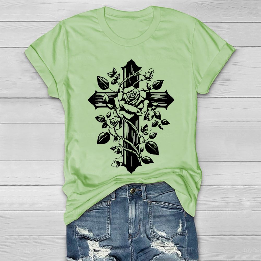 Cross Rose Healthwear T-shirt