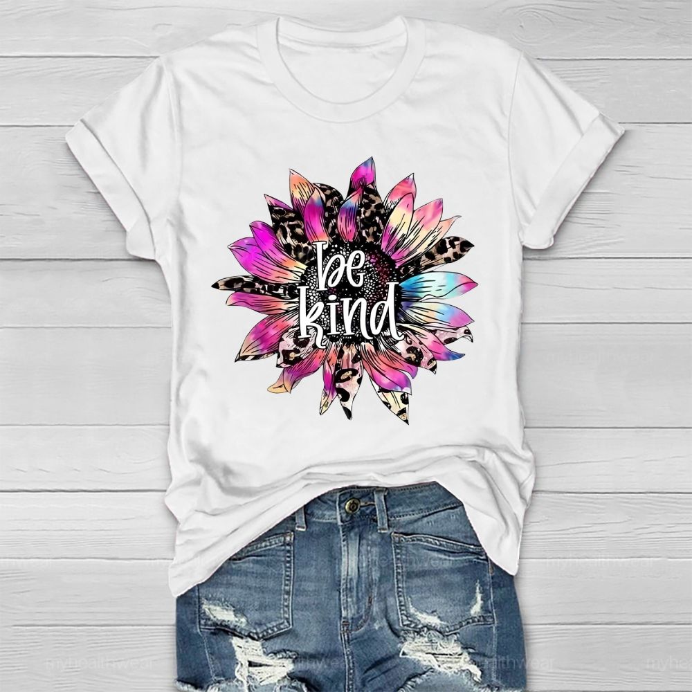 Be Kind Sunflower Healthwear T-shirt