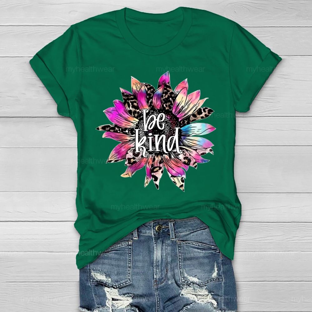 Be Kind Sunflower Healthwear T-shirt