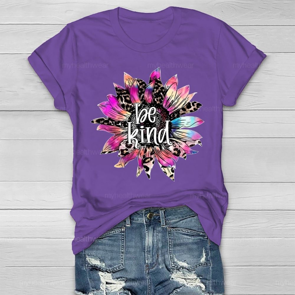 Be Kind Sunflower Healthwear T-shirt