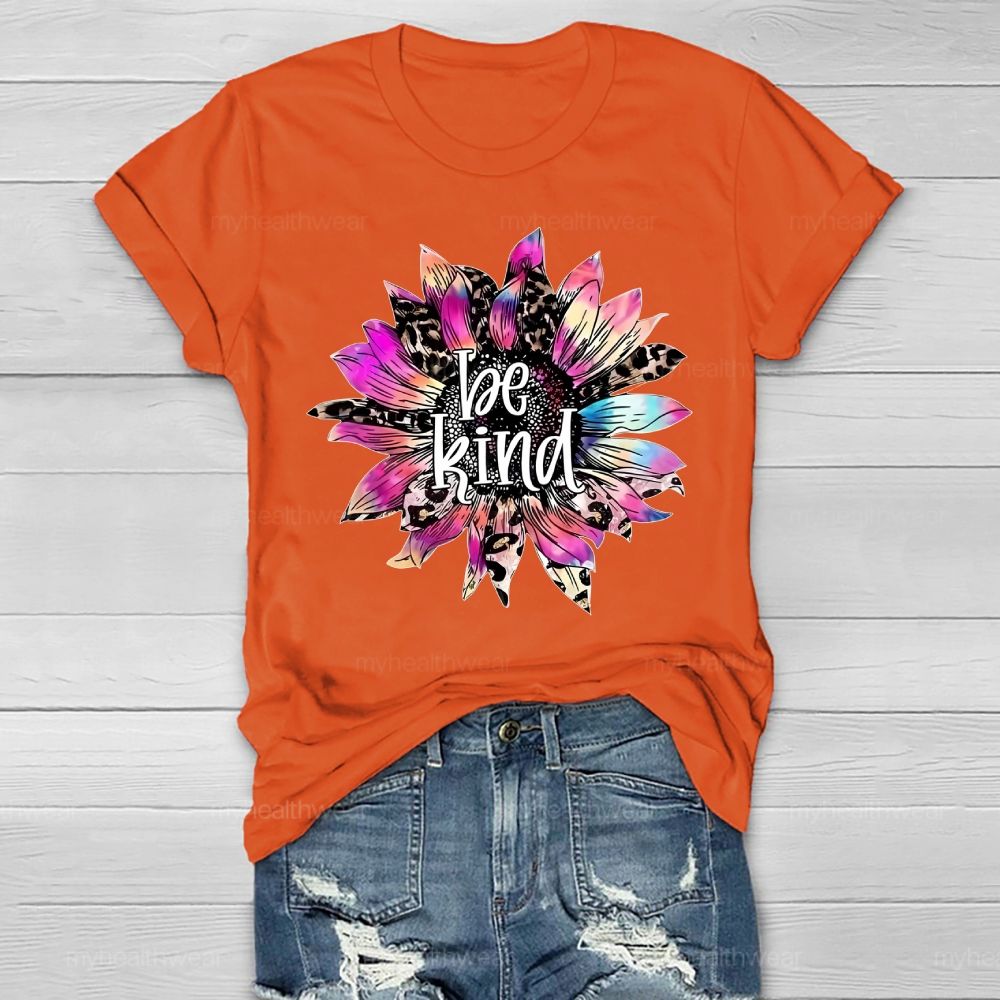 Be Kind Sunflower Healthwear T-shirt