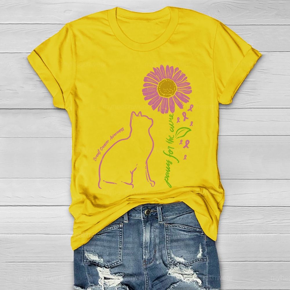 Paws For The Cure Breast Cancer Awareness Healthwear T-shirt