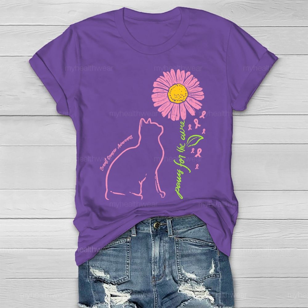 Paws For The Cure Breast Cancer Awareness Healthwear T-shirt