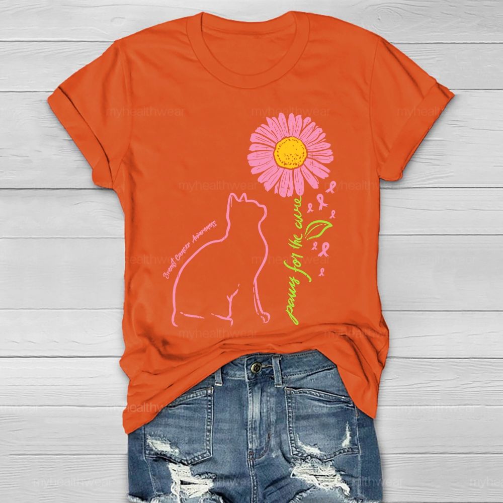 Paws For The Cure Breast Cancer Awareness Healthwear T-shirt