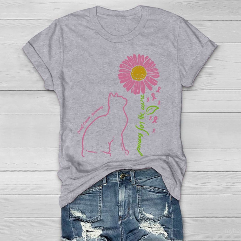 Paws For The Cure Breast Cancer Awareness Healthwear T-shirt