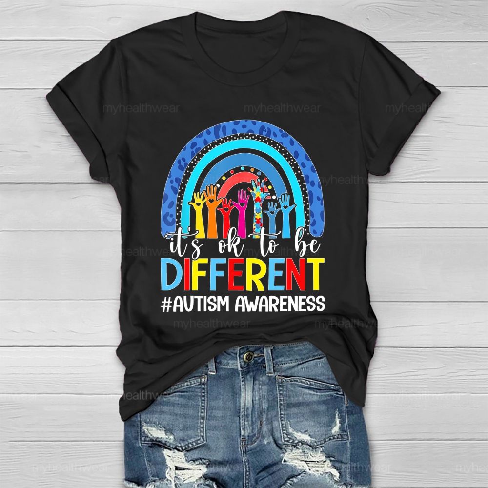 Autism Awareness It's Ok To Be Different Healthwear T-shirt