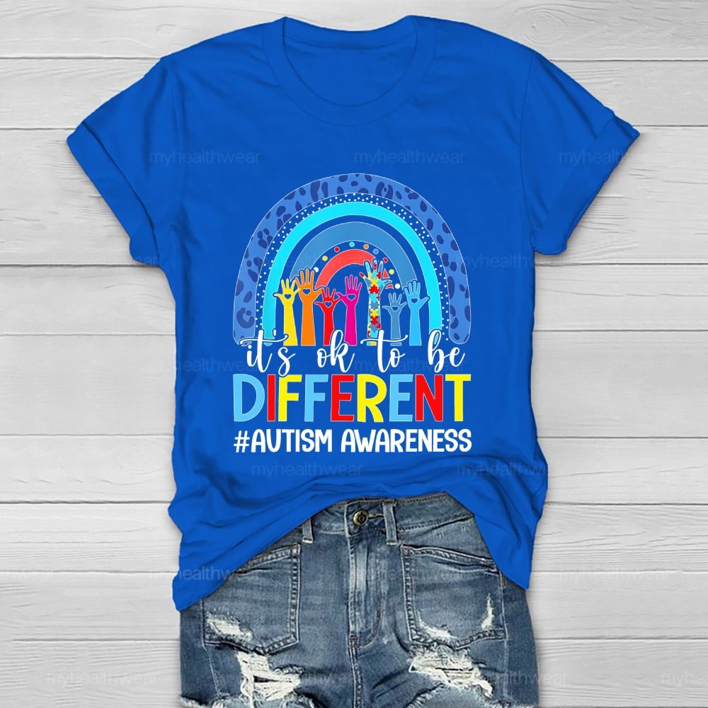 Autism Awareness It's Ok To Be Different Healthwear T-shirt