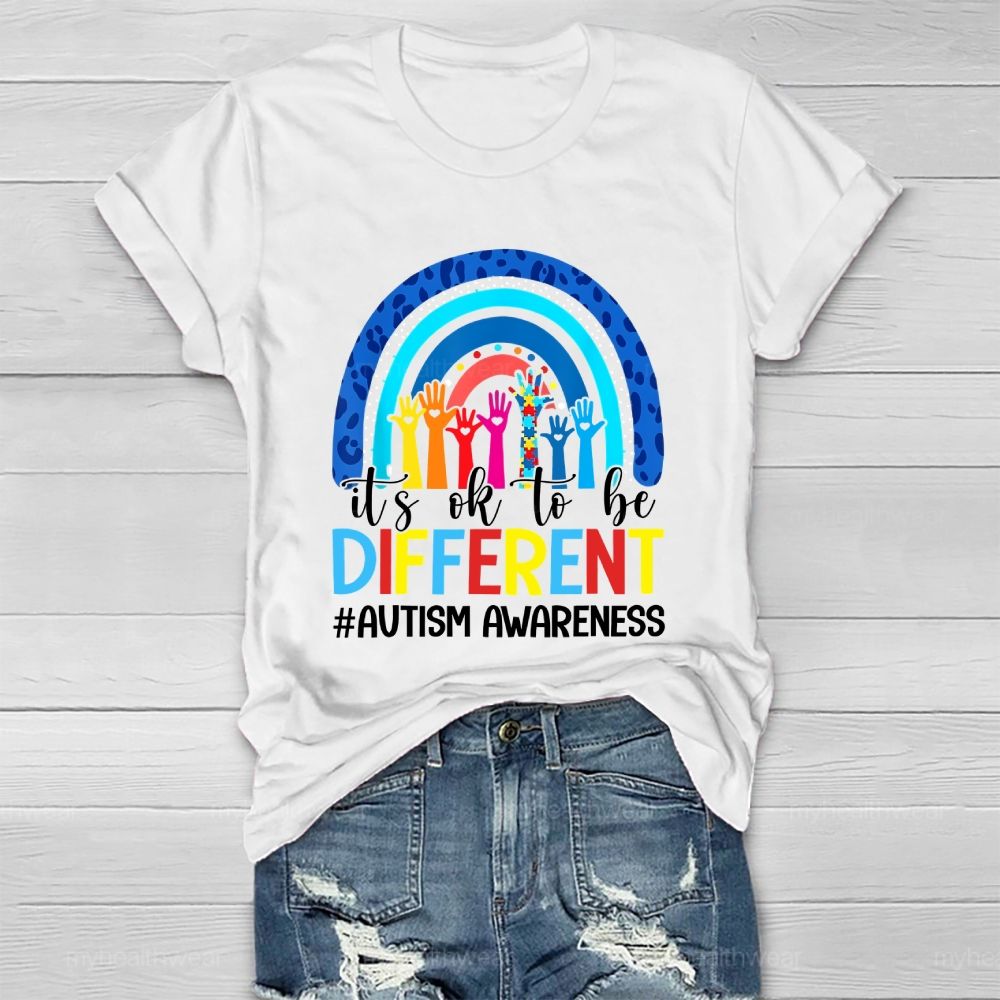 Autism Awareness It's Ok To Be Different Healthwear T-shirt