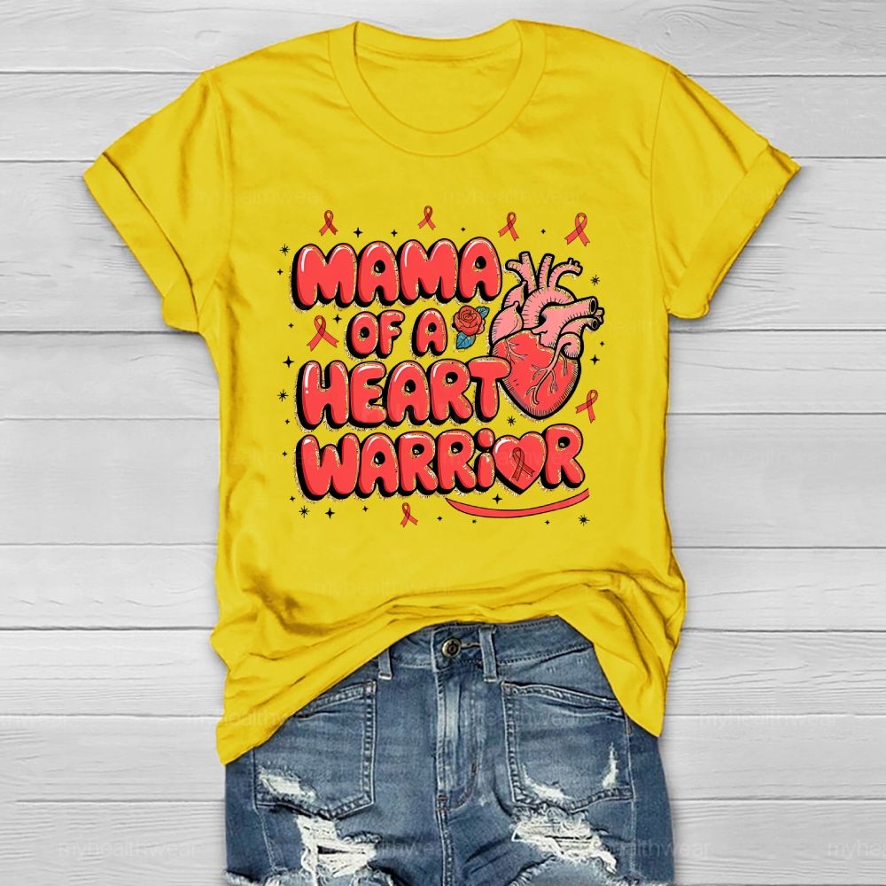 Mama Of A Heart Warrior Healthwear T-shirt