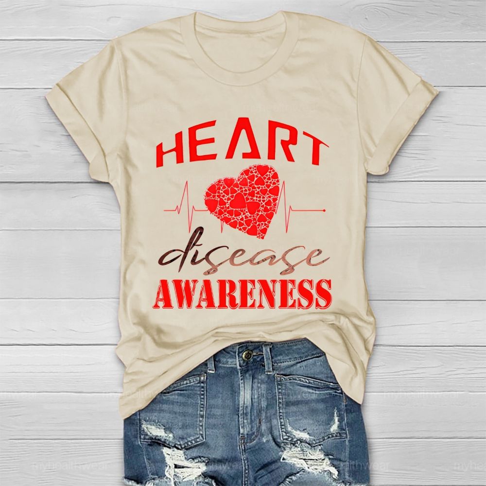 Heart Disease Awareness Healthwear T-shirt