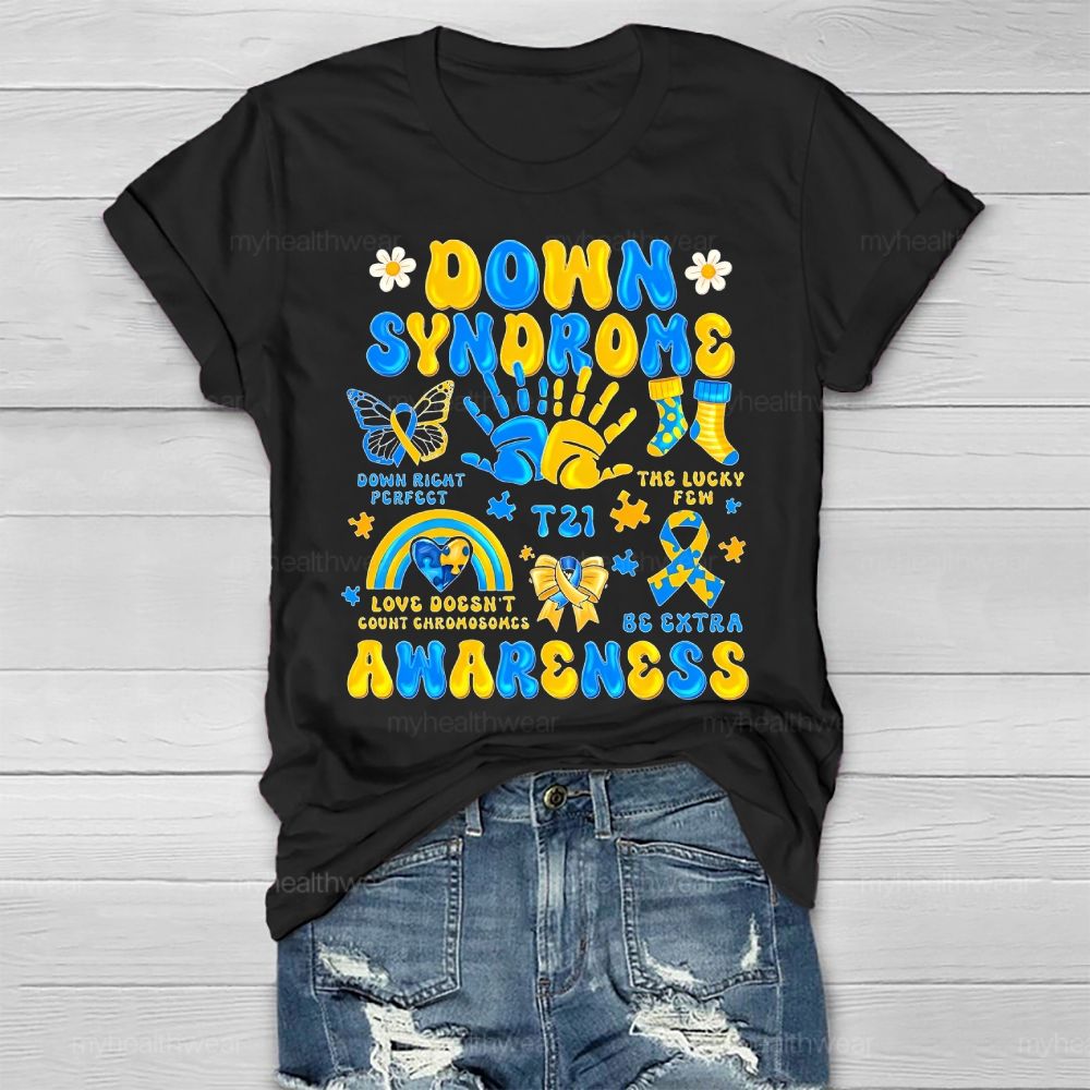 Down Syndrome Awareness Healthwear T-shirt