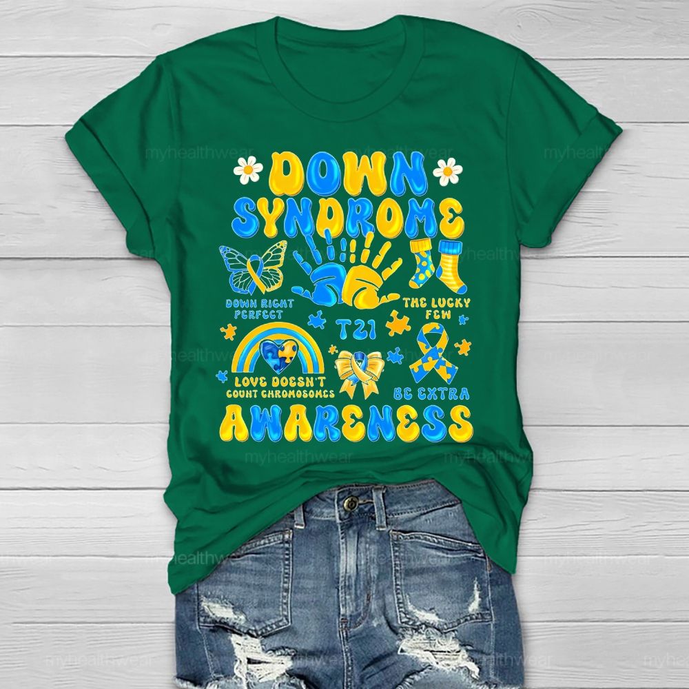 Down Syndrome Awareness Healthwear T-shirt