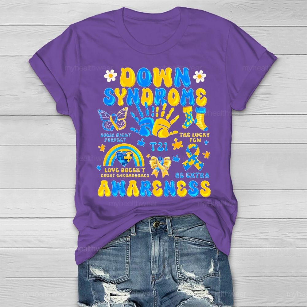 Down Syndrome Awareness Healthwear T-shirt