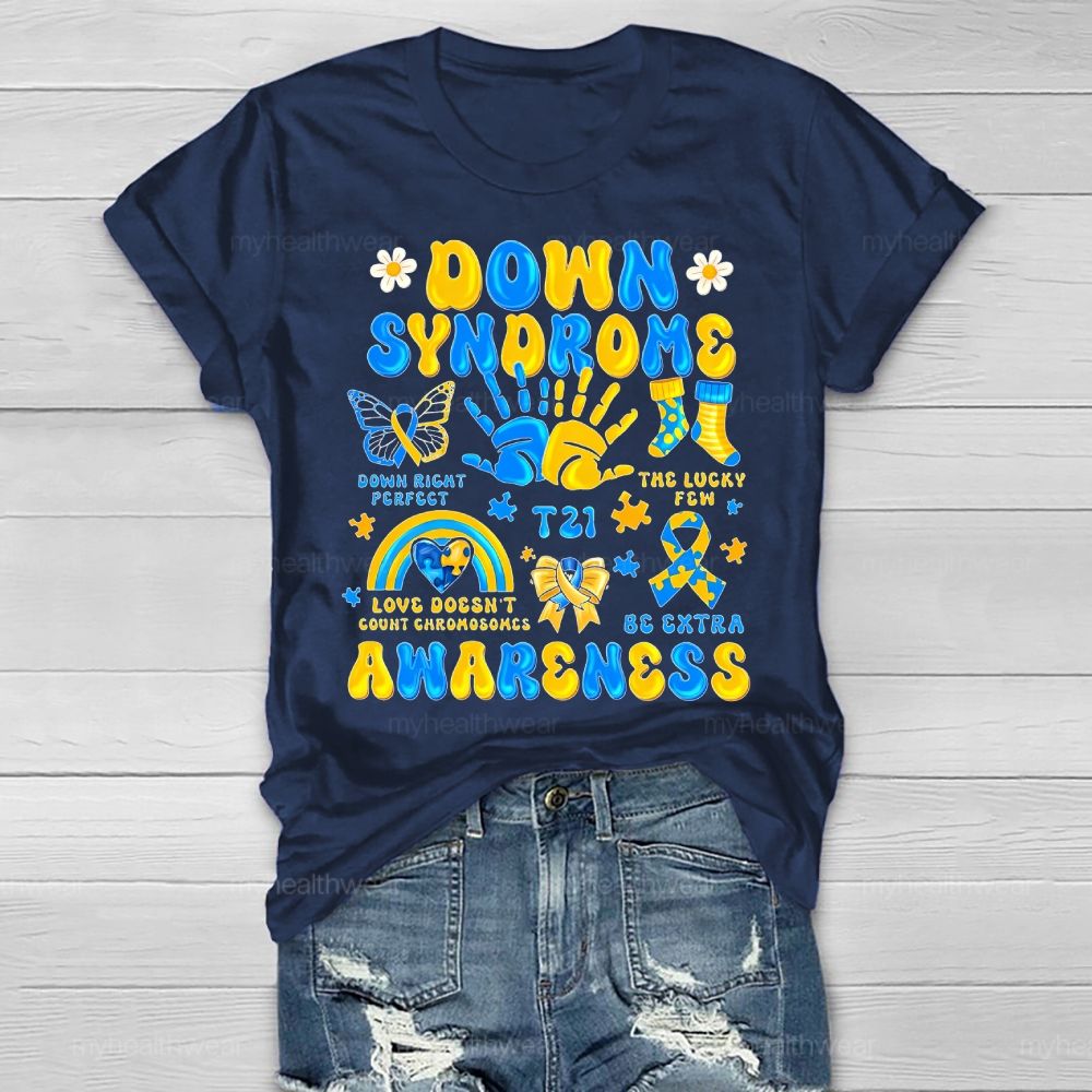 Down Syndrome Awareness Healthwear T-shirt
