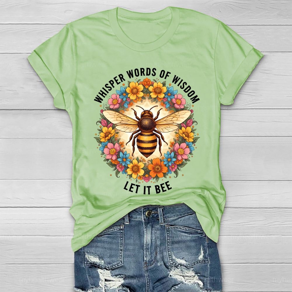 Whisper Words Of Wisdom Let It Be Graphic Healthwear T-shirt