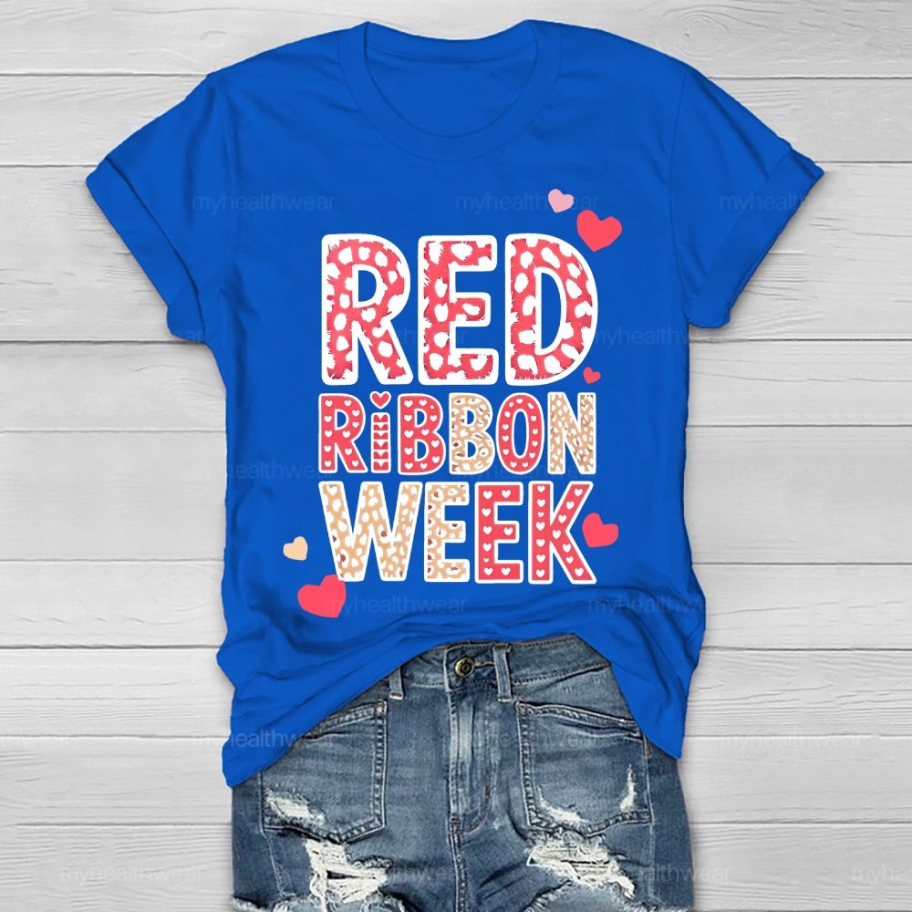 Red Ribbon Week Healthwear T-shirt