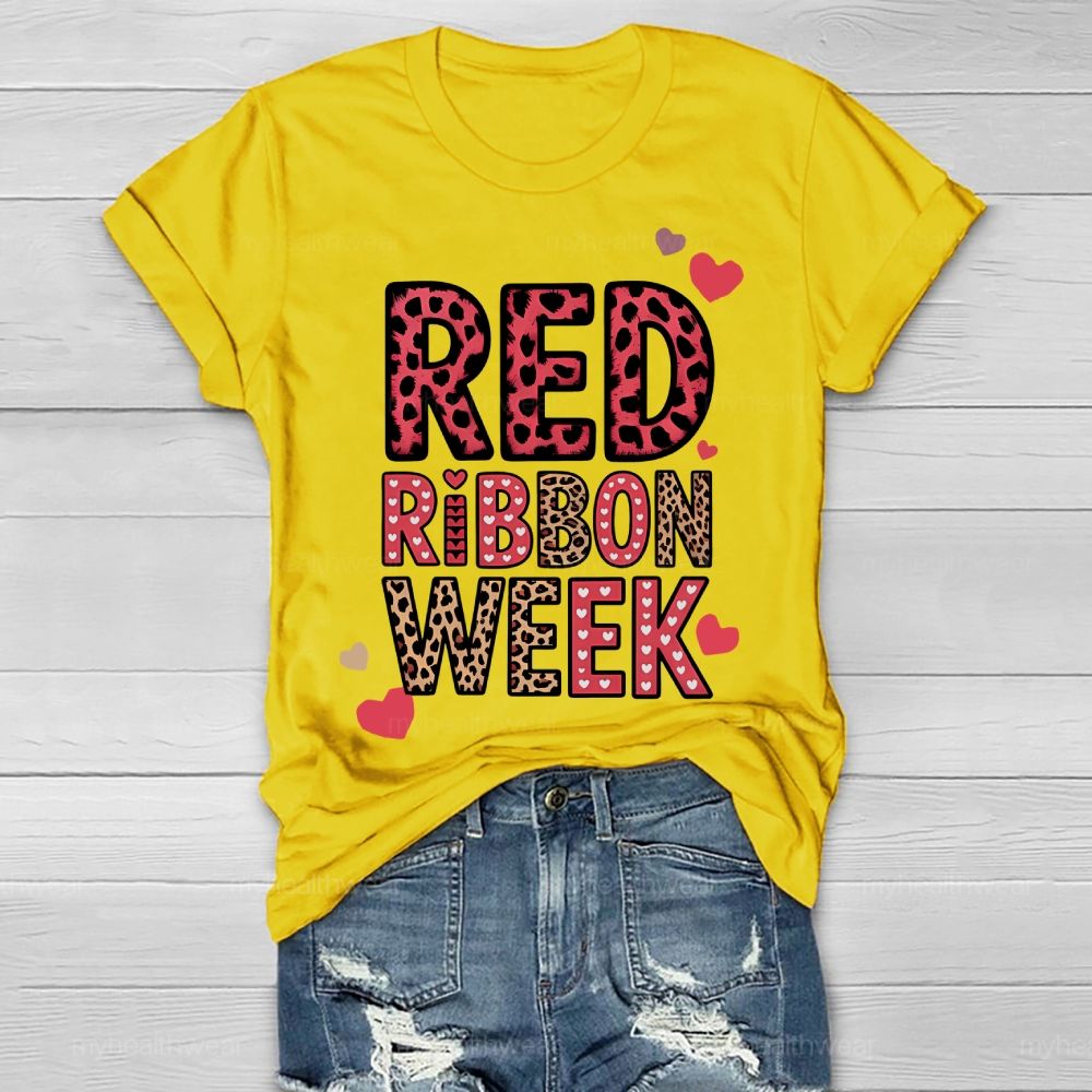 Red Ribbon Week Healthwear T-shirt