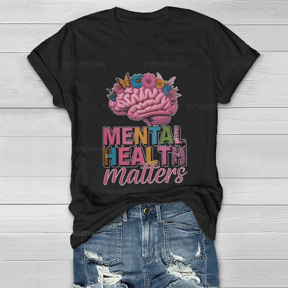 Mental Health Matters Brain Healthwear T-shirt