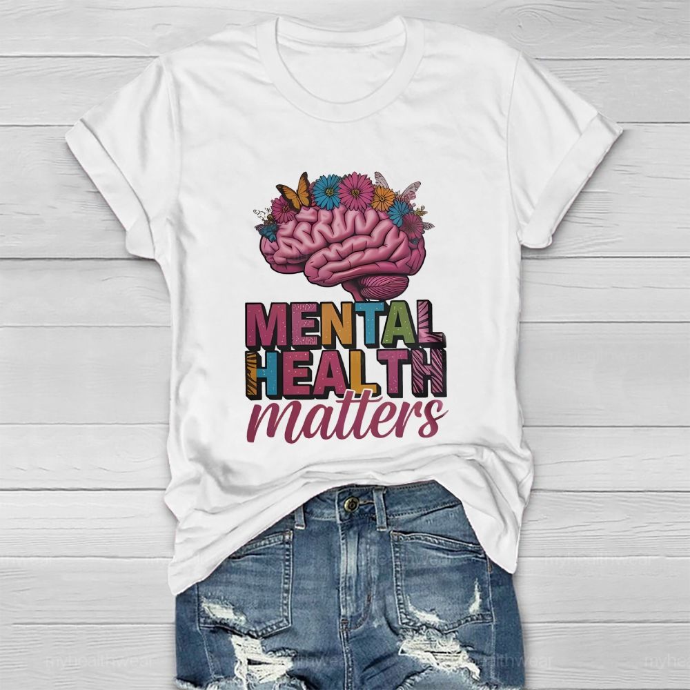 Mental Health Matters Brain Healthwear T-shirt