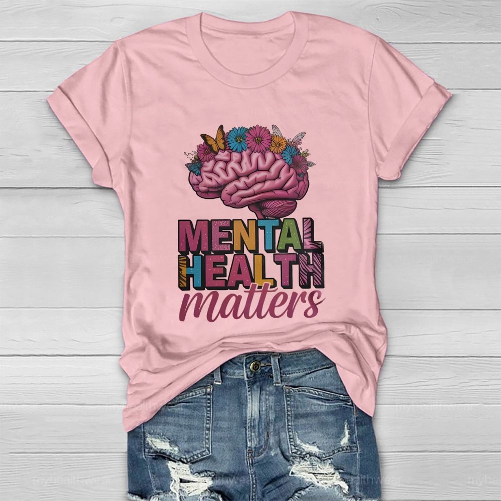 Mental Health Matters Brain Healthwear T-shirt