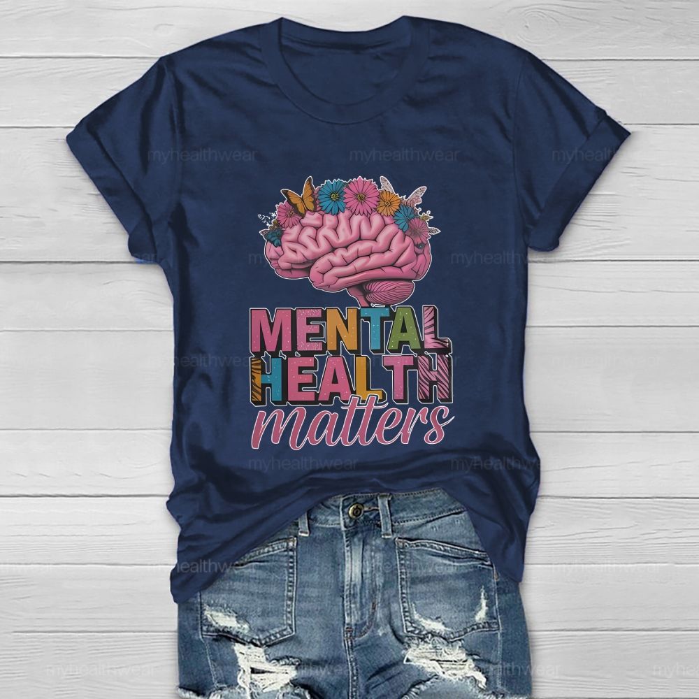Mental Health Matters Brain Healthwear T-shirt