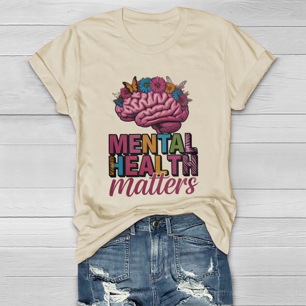 Mental Health Matters Brain Healthwear T-shirt