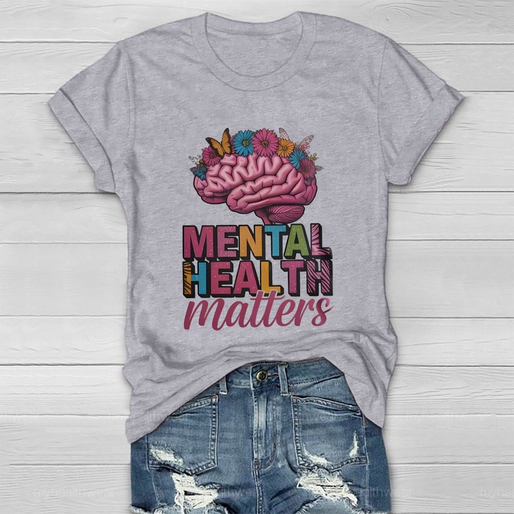 Mental Health Matters Brain Healthwear T-shirt