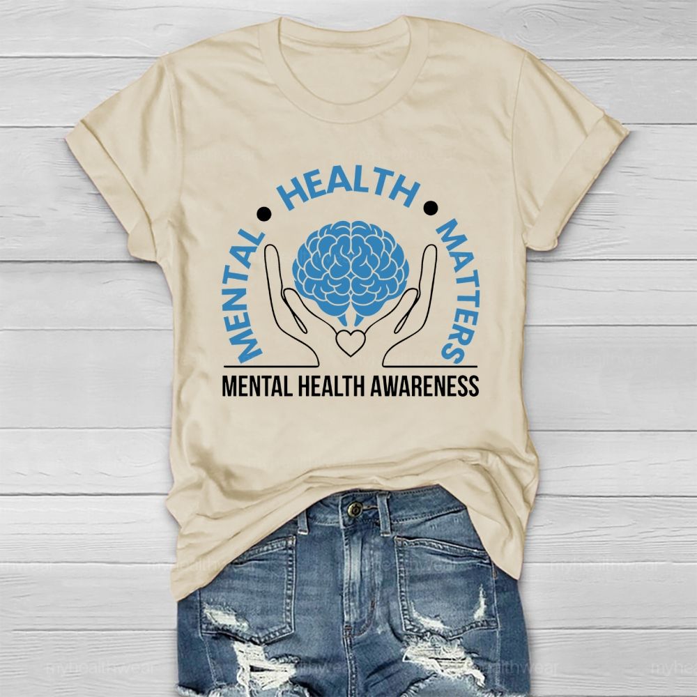 Mental Health Matters Awareness Healthwear T-shirt