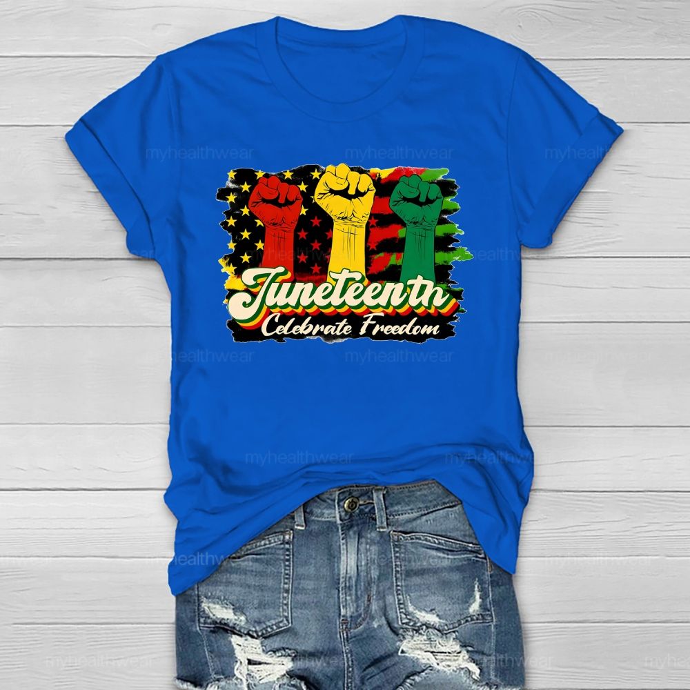 Juneteenth Celebrate Freedom Healthwear T-shirt