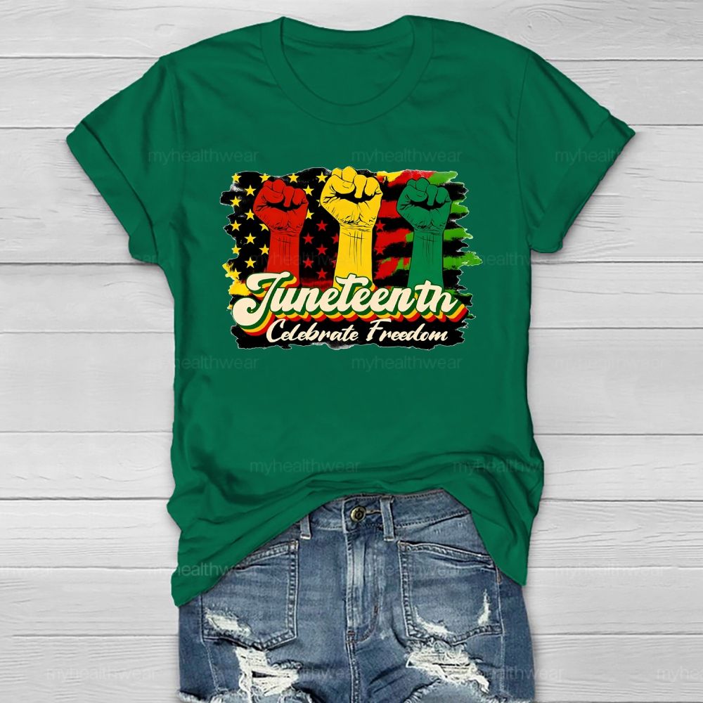Juneteenth Celebrate Freedom Healthwear T-shirt