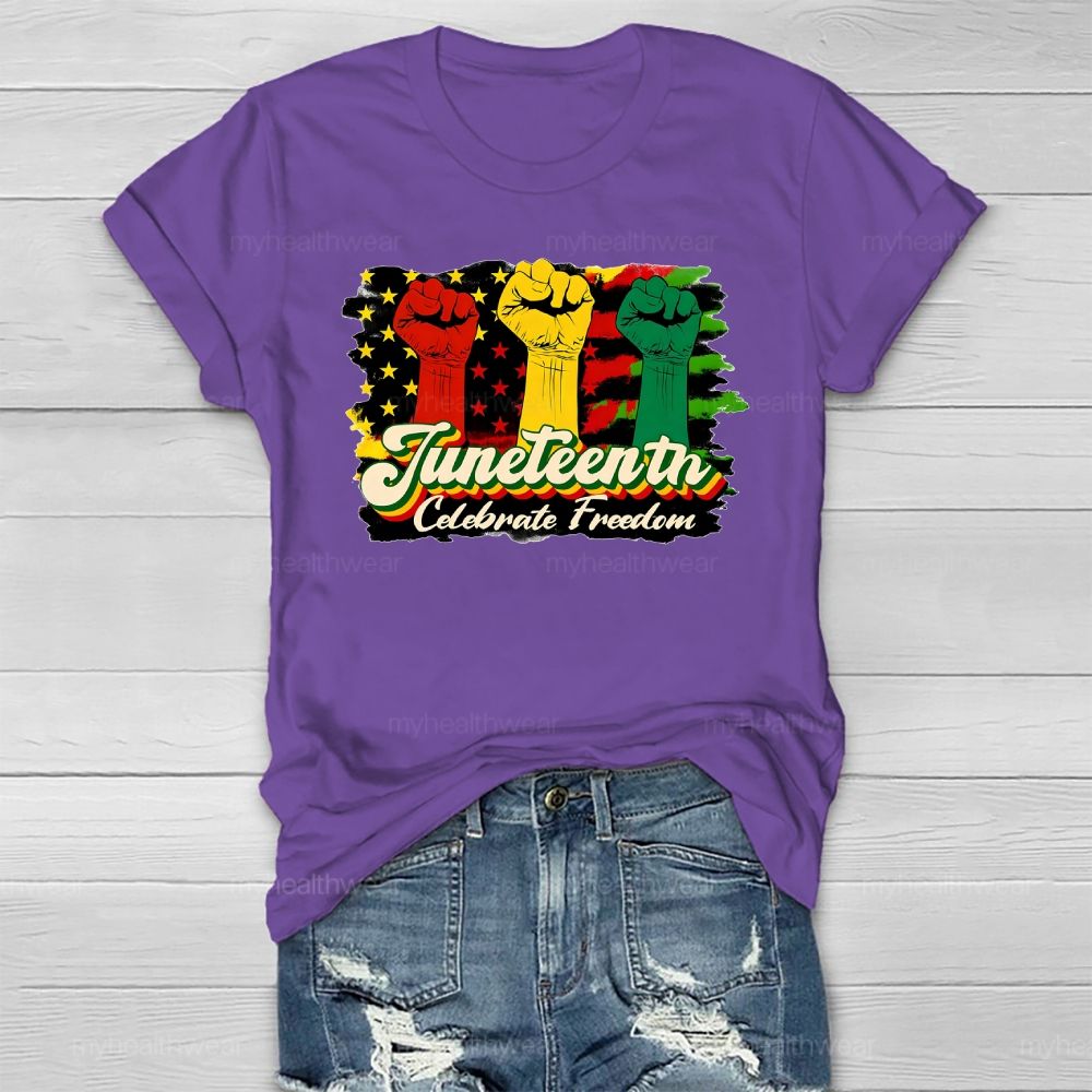 Juneteenth Celebrate Freedom Healthwear T-shirt
