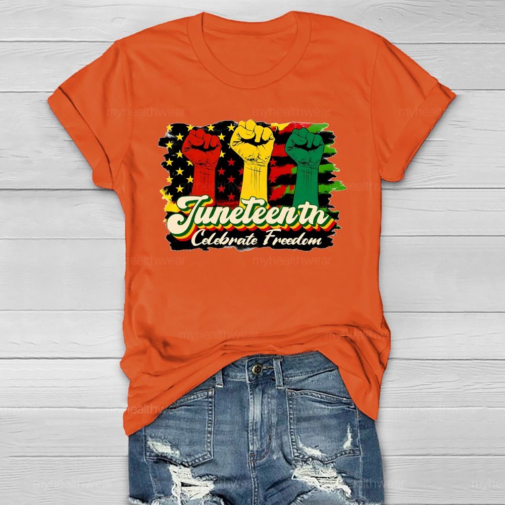 Juneteenth Celebrate Freedom Healthwear T-shirt
