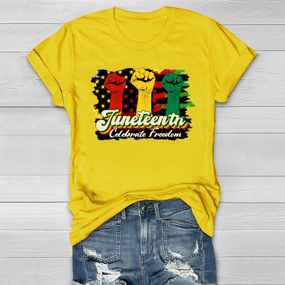 Juneteenth Celebrate Freedom Healthwear T-shirt