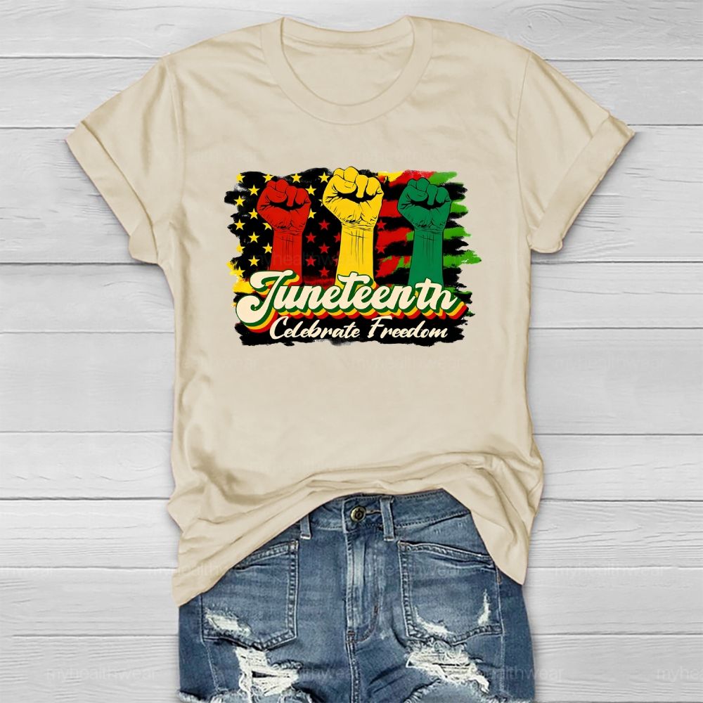Juneteenth Celebrate Freedom Healthwear T-shirt