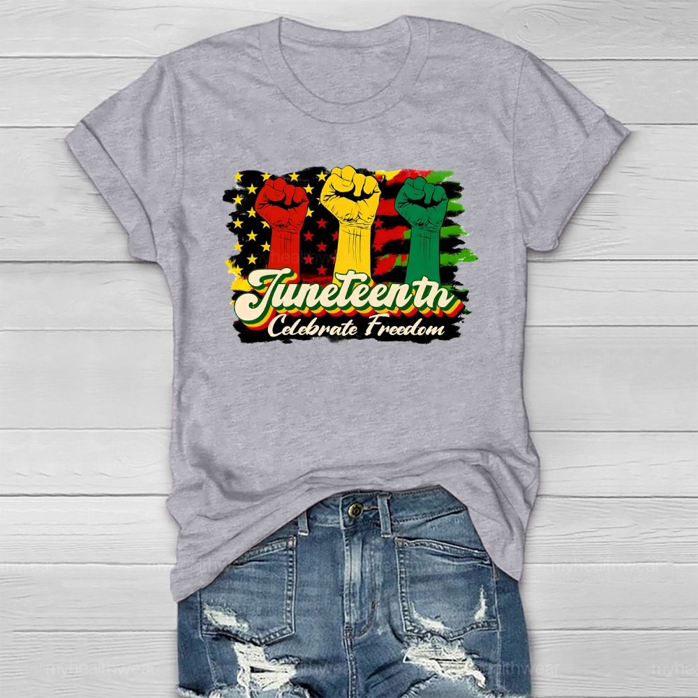 Juneteenth Celebrate Freedom Healthwear T-shirt