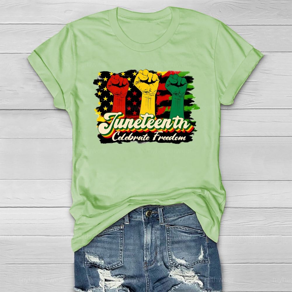 Juneteenth Celebrate Freedom Healthwear T-shirt