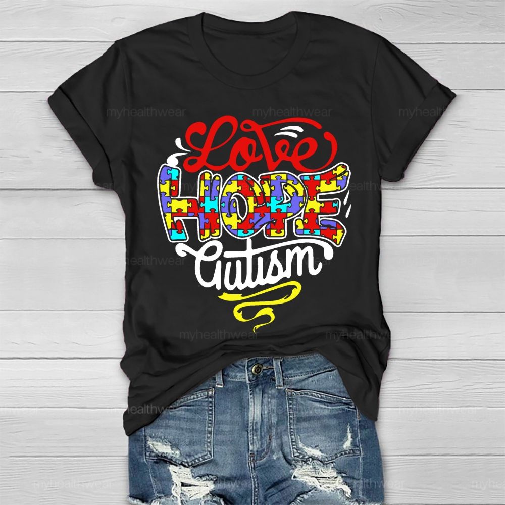 Love Hope Autism Healthwear T-shirt