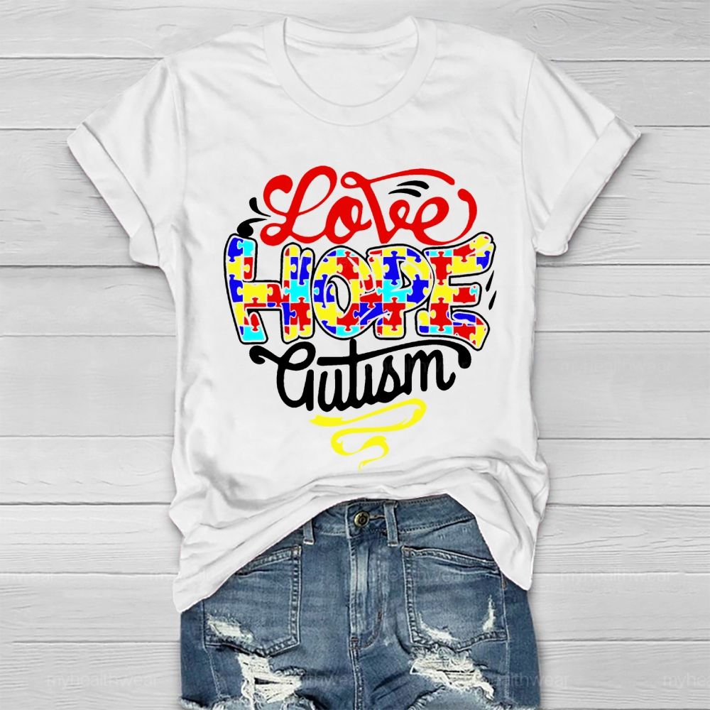 Love Hope Autism Healthwear T-shirt