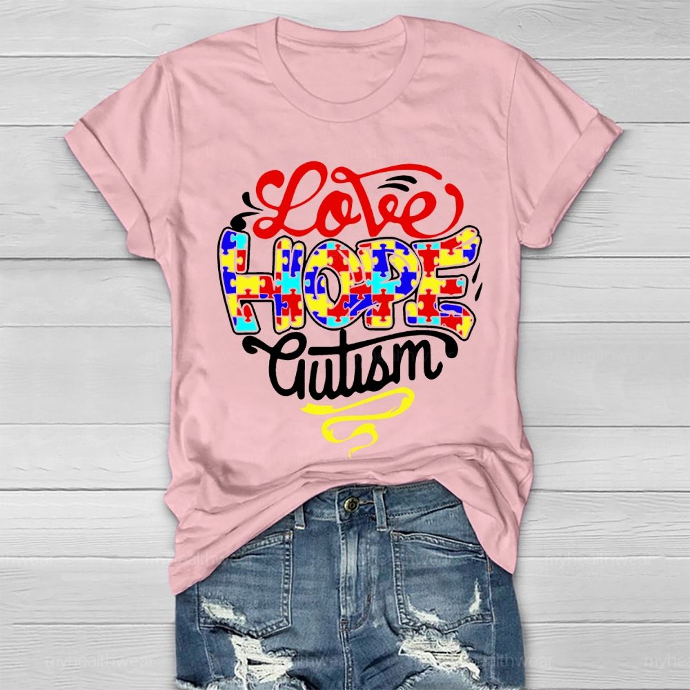 Love Hope Autism Healthwear T-shirt