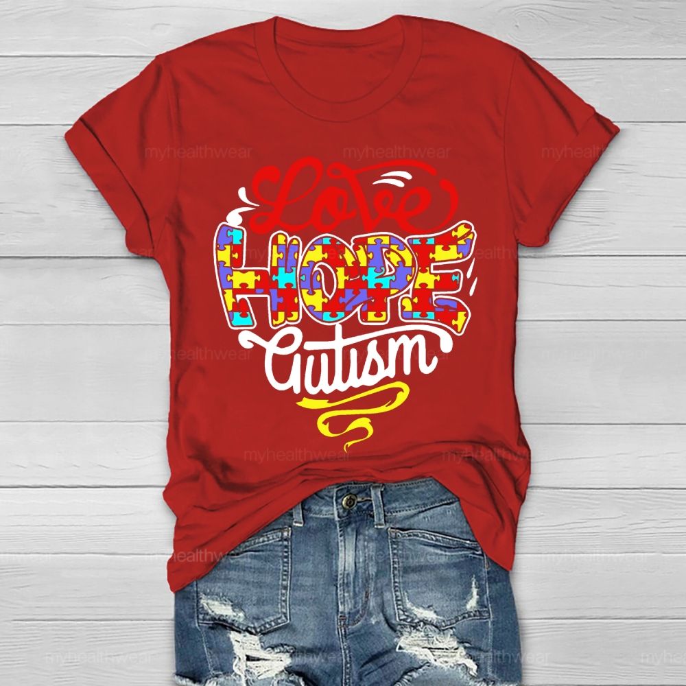 Love Hope Autism Healthwear T-shirt